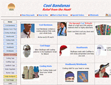 Tablet Screenshot of coolbandanas.com